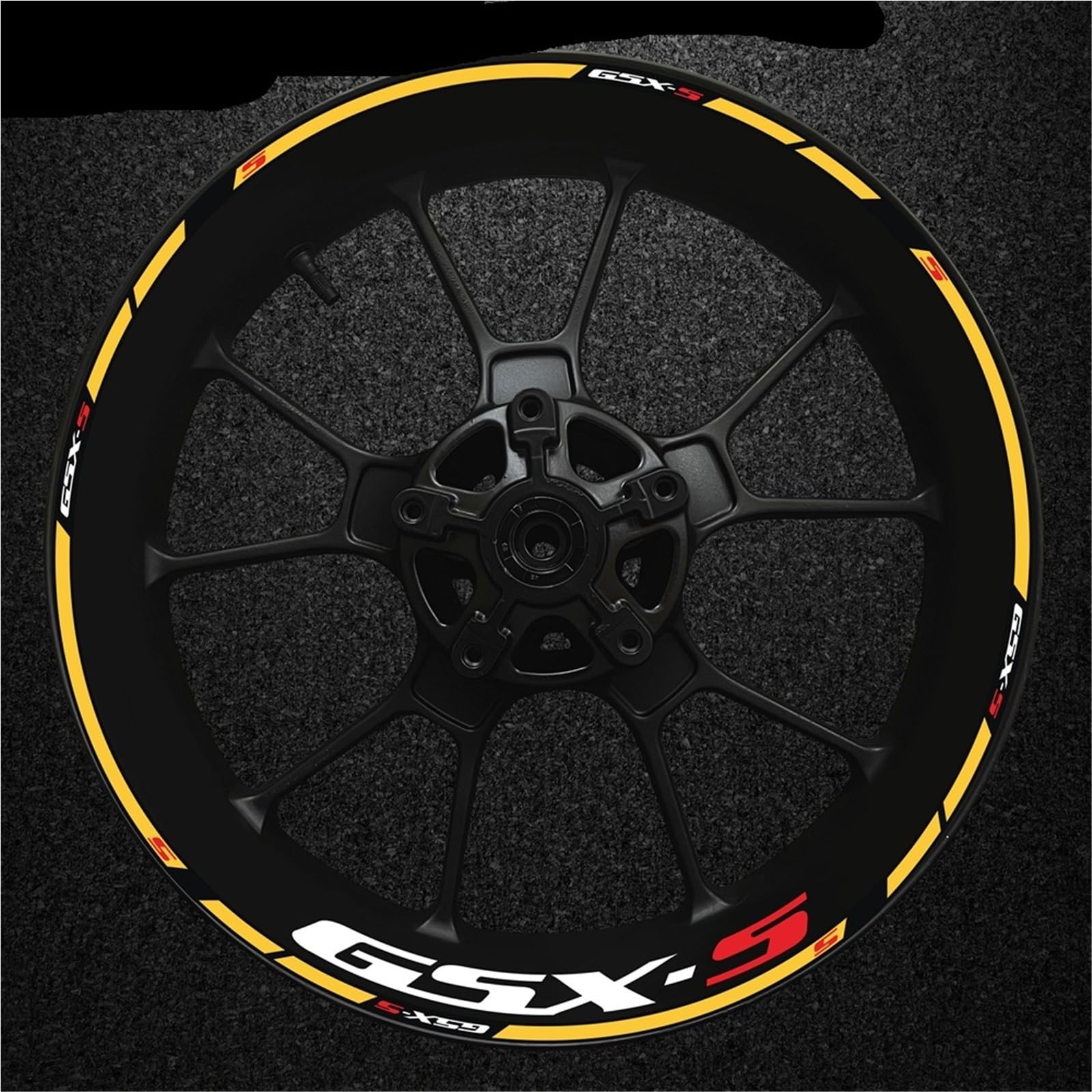 Reflektierende Aufkleber Rad Aufkleber Motorcycl Dicke Seite Äußere Gummi Streifen Aufkleber Für S&uzuki Gsx S Gsx S750 Gsx1000(Set Meal 11)