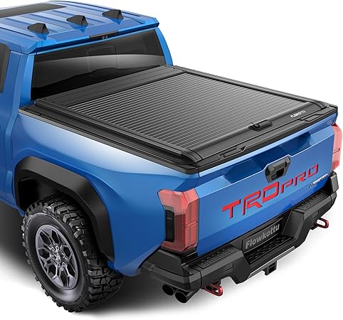 Retractable Hard Tonneau Cover Fits 2016-2026 Toyota Tacoma 5 Ft Truck Bed (60'') w/OE Track System (5 FT)