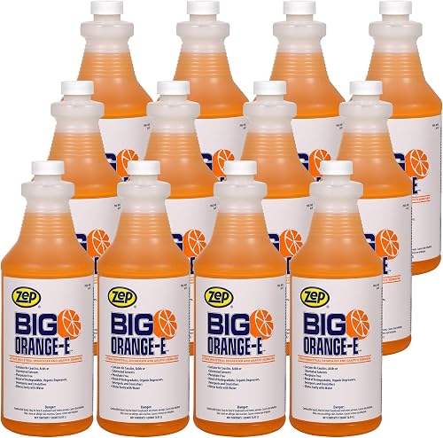 Zep Big Orange-E Citrus Industrial Degreaser Liquid 1 Quart 48501 (Case of 12) This Product is For Business Customers Only