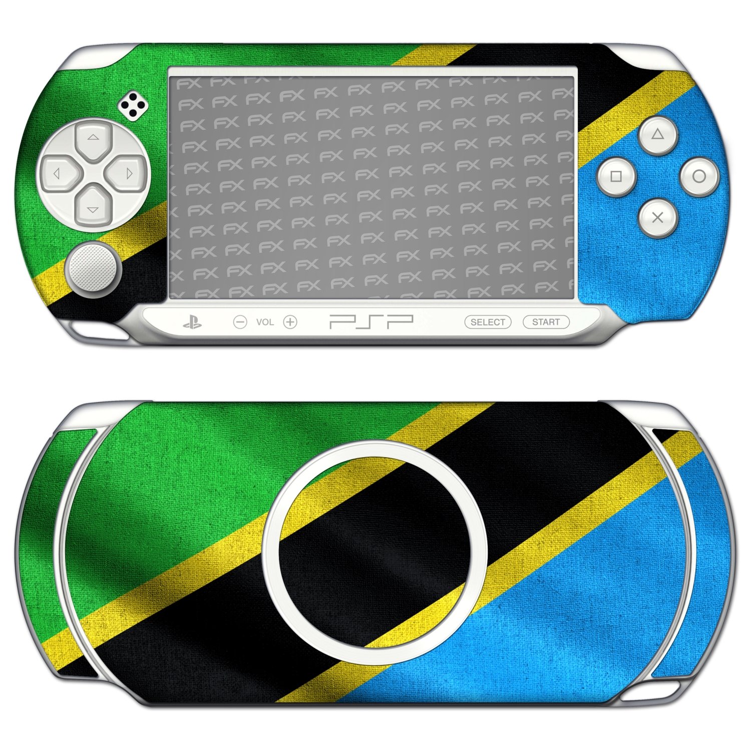 Sony PSPE1000 / E1004 Design Skin "flag of Tanzania" Decal