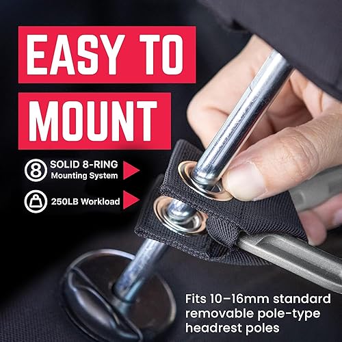 Miniatura 4 de GPCA GP BackGrip Pro - Manija para reposacabezas de automóviles, Jeeps, camiones y más, asas de agarre para asiento trasero y empuñaduras,