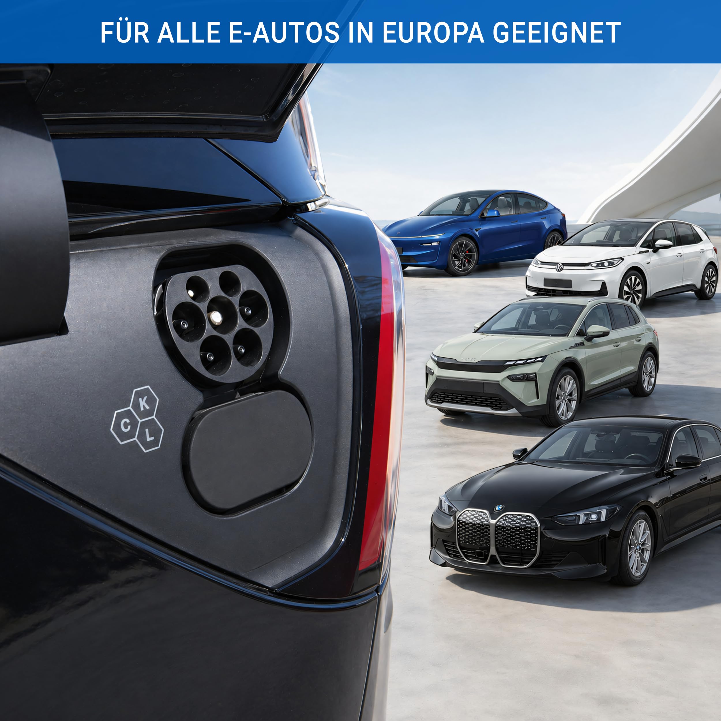 Schutzkappe für CCS-Anschluss magnetisch • Abdeckung schützt den DC Ladeanschluss vor Staub und Feuchtigkeit • passend für Tesla Model S/3/X/Y & andere EVs