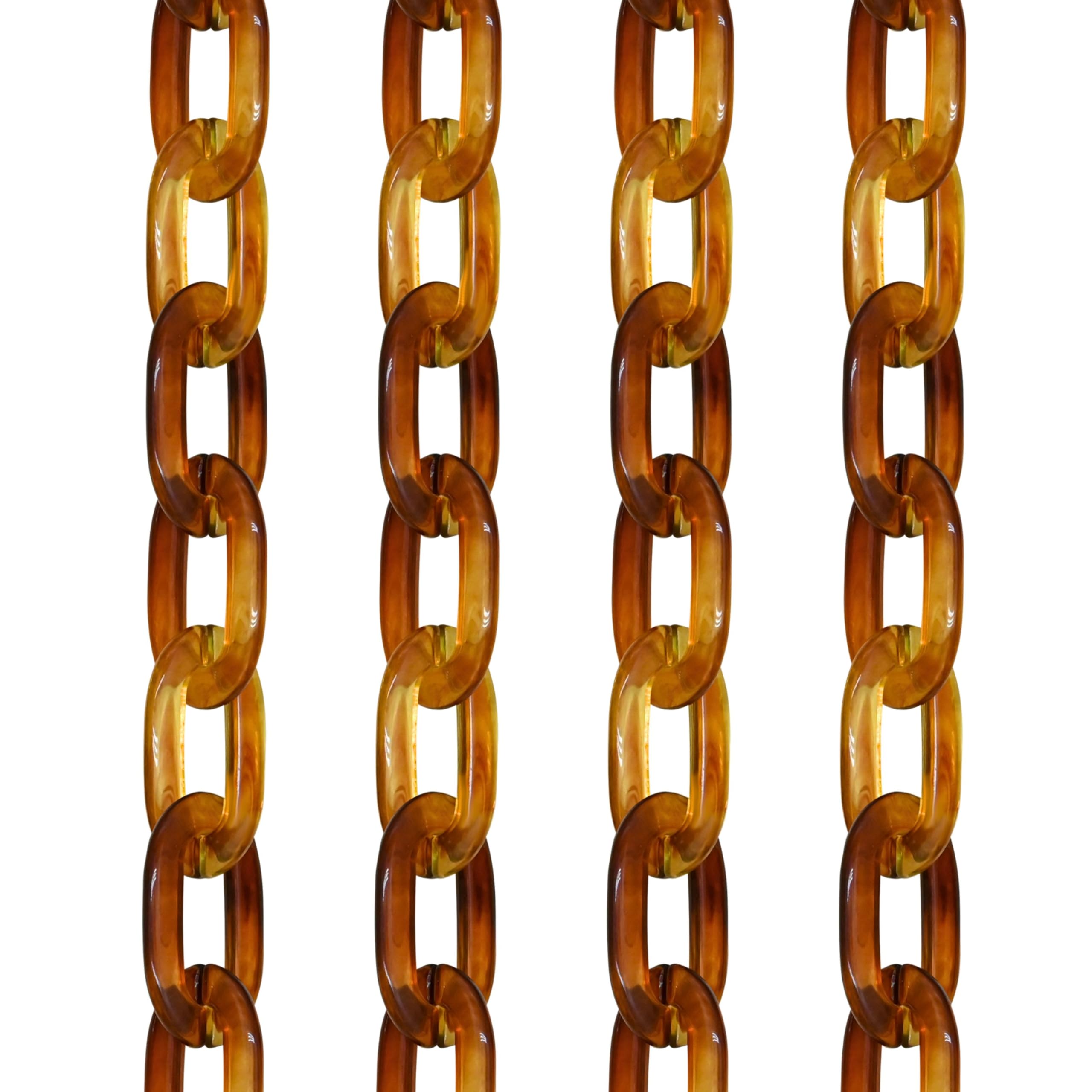 Satra Traders Acrylic Mask Chain for DIY Necklace Jewelry Eyeglass Lanyard Strap Holder Making | Size : H-36mm W-22mm | Qty : 2mtr | AC28 | Brown-picture-11