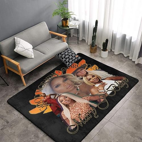 Miniatura 3 de Mary J Singer Blige - Alfombra antideslizante y ultrasuave para el suelo, alfombra grande para dormitorio, sala de estar, cocina, decoración del