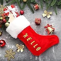 Vista 4 de Outus 279 Piezas Letras Termoadhesivas de Navidad Graduación 1.5 Pulgadas A-Z Letras de Transferencia de Flocado Pegatinas Letras Termoadhesivas