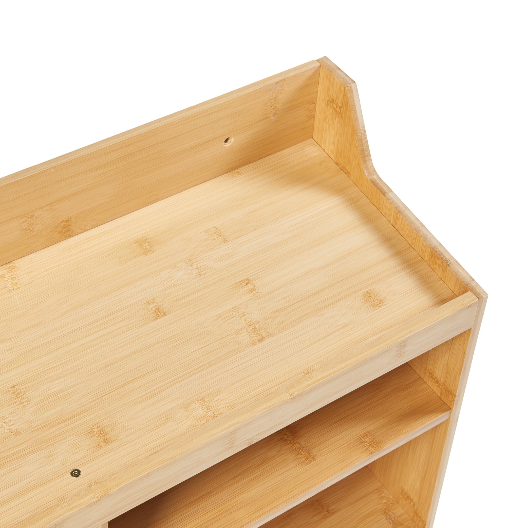 [en.casa] Werkzeug-Organizer Gjemnes Wandregal für Werkstatt mit Halterungen Werkzeugeinrichtung 86 x 25 x 45 cm Bambus Garage Werkzeughalter
