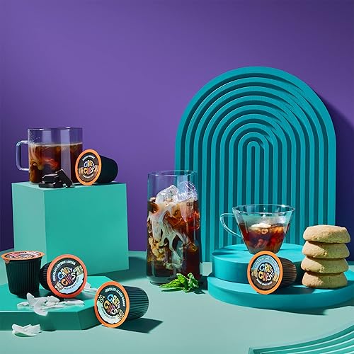 Miniatura 3 de Crazy Cups - Cápsulas reciclables de café tostado medio saborizado p/K-Cup/Keurig, caliente o helado, sabor a Chocolate Peanut Butter (chocolate y