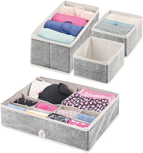 Miniatura 7 de mDesign - Organizador de tela para cajones y guardarropa