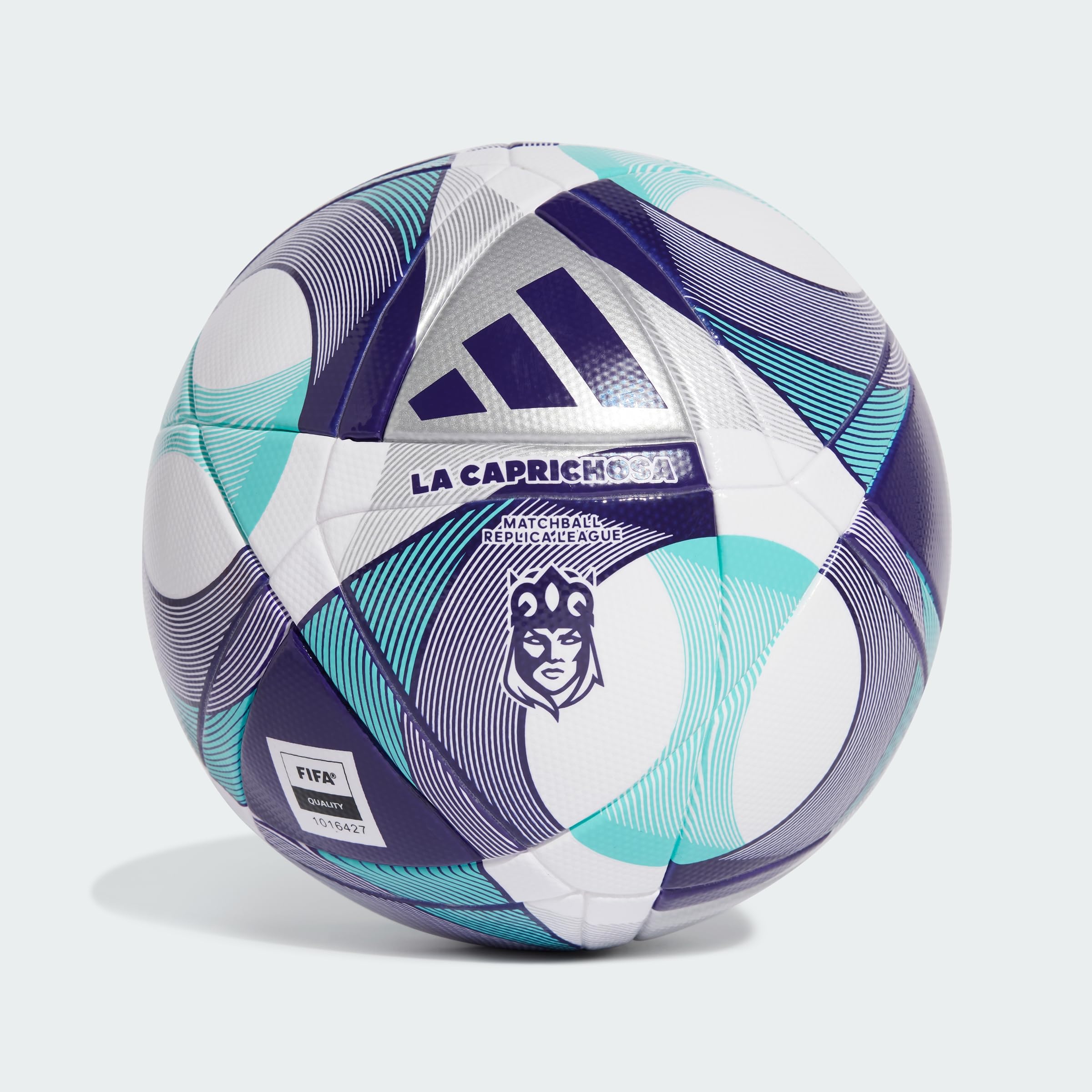 adidas Queens League La Caprichosa - Pelota de goma natural, color blanco