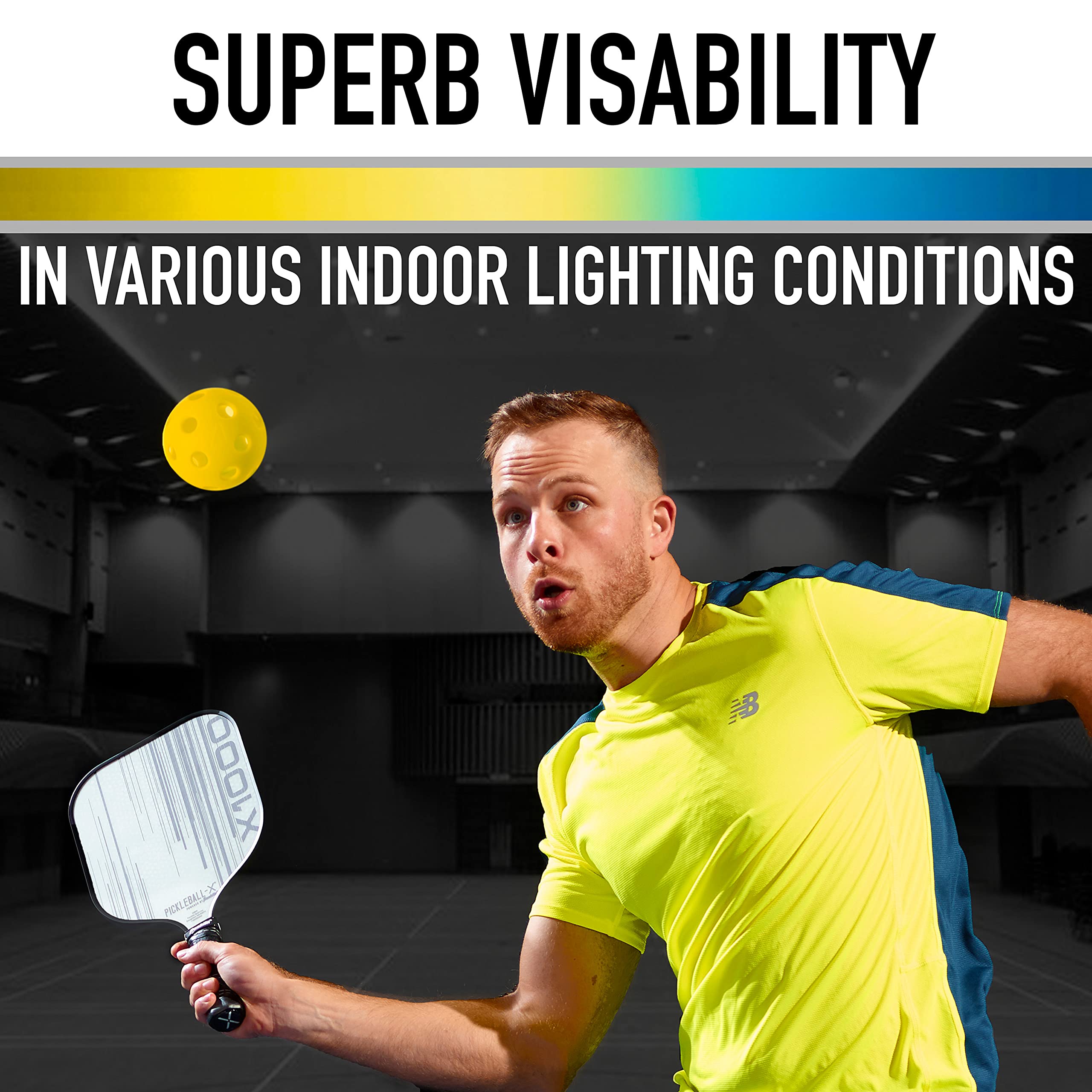Franklin Sports X-26 Pickleballs für den Innenbereich, 3er-Pack, 12er-Pack und 100 Stück, USAPA-zugelassene Turnier-Pickleballs, mehrere Farben