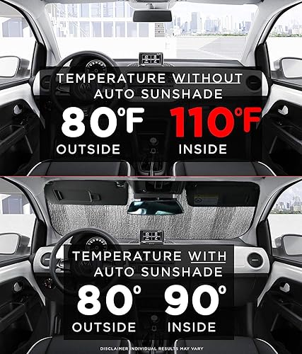 Miniatura 6 de Big Ant Parasol para automóvil, parasol para parabrisas de bandera estadounidense, mantiene el vehículo fresco, el mejor protector de visera de