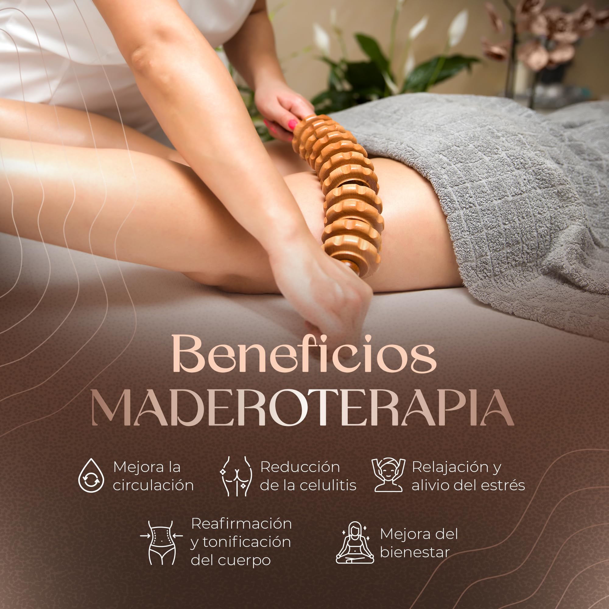 Ezero Maderoterapia Kit Maderoterapia Corporal 6 Piezas - Masajeador Anticelulitico, Rodillo Masaje Muscular, Ventosa Celulitis, Masajeador Celulitis Piernas Y Gluteos