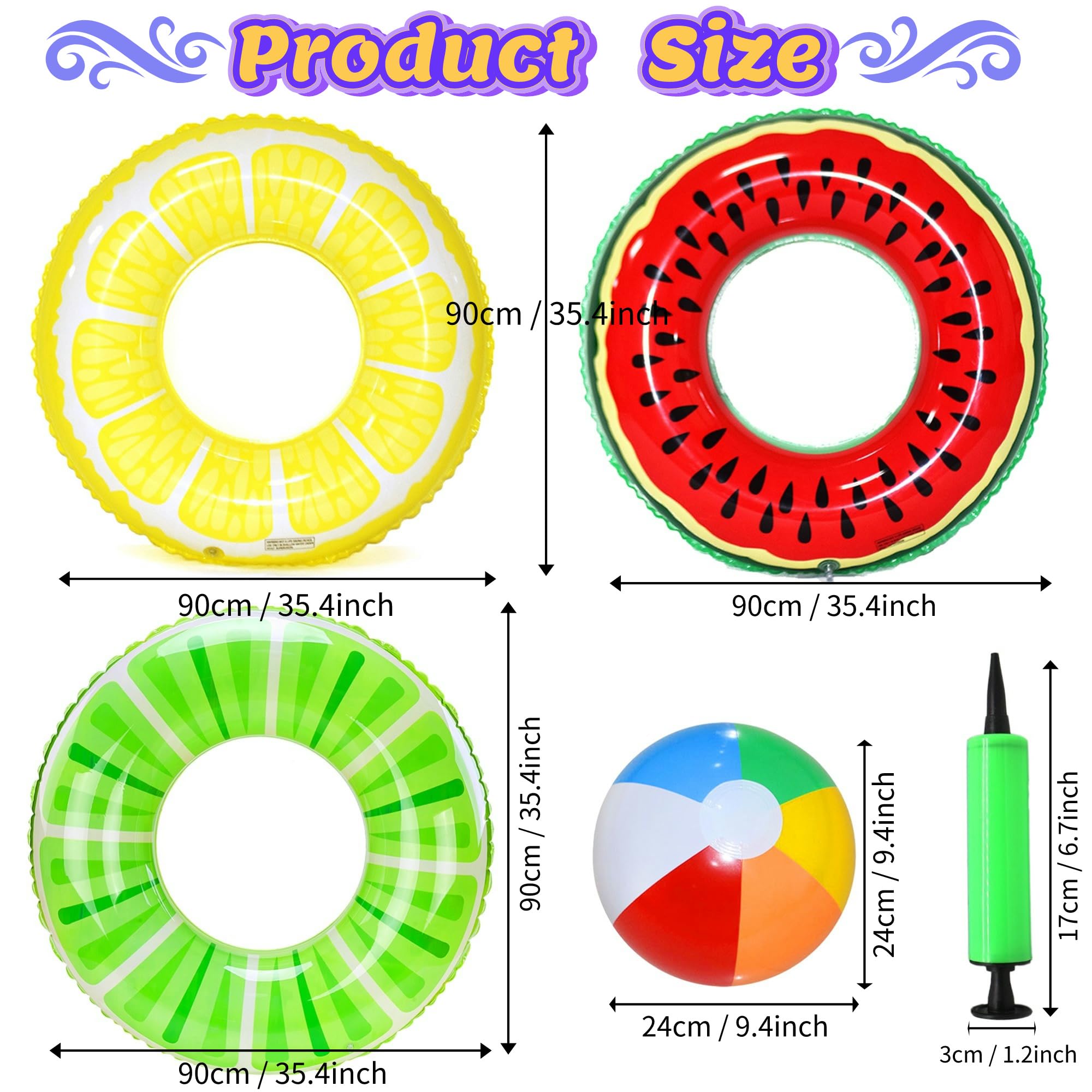 Schwimmring Erwachsene - Aufblasbarer Pool Float Mit Fluoreszenz-Effekt
