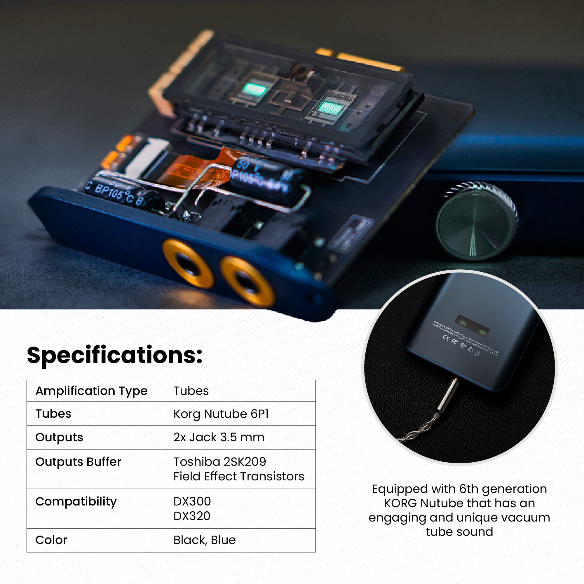 IBasso AMP12 Discrete 4.4mm Balanced Amplifier Card For IBasso DX300 - View #6