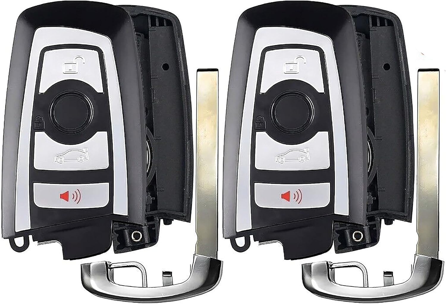 2X New Quality Replacement Key Fob Remote Shell/CASE Compatible with & Fit for BMW Vehicles - MPN YGOHUF5662-03 (NO Electronics or Chip Inside)