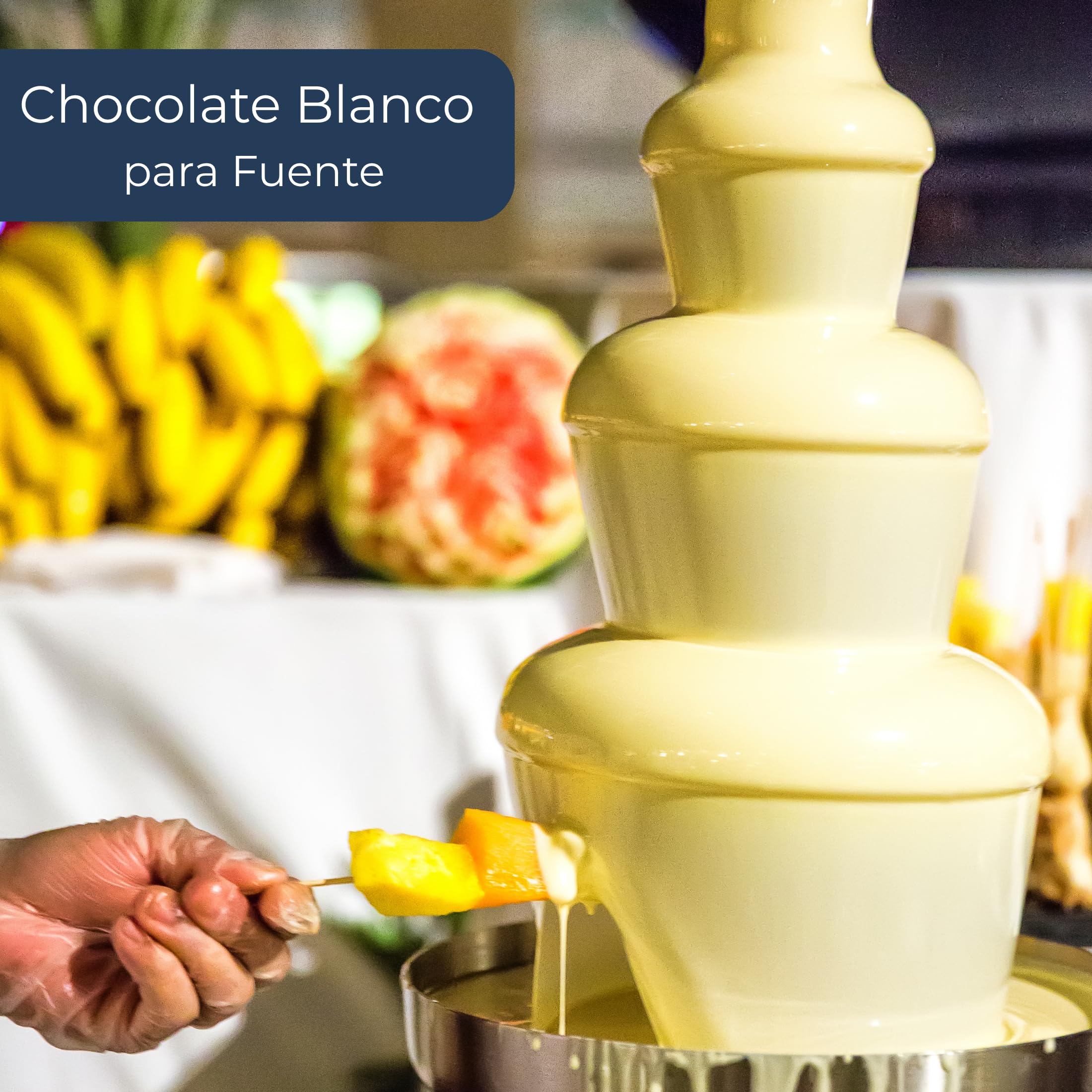 Chocolates Marcos Tonda - Chocolate para Fuentes de Chocolate Blanco 6kg | Chocolates para Fuentes de Chocolate