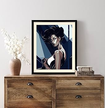 絵画 flk023677 Amazon.com: Art Shoppe Framed Print Wall Art, Vintage Wall