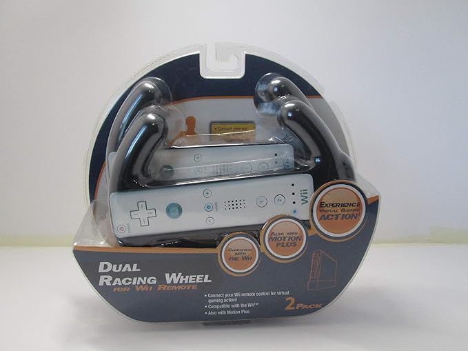 Nintendo Wii Racing Wheel Dual Pack Black