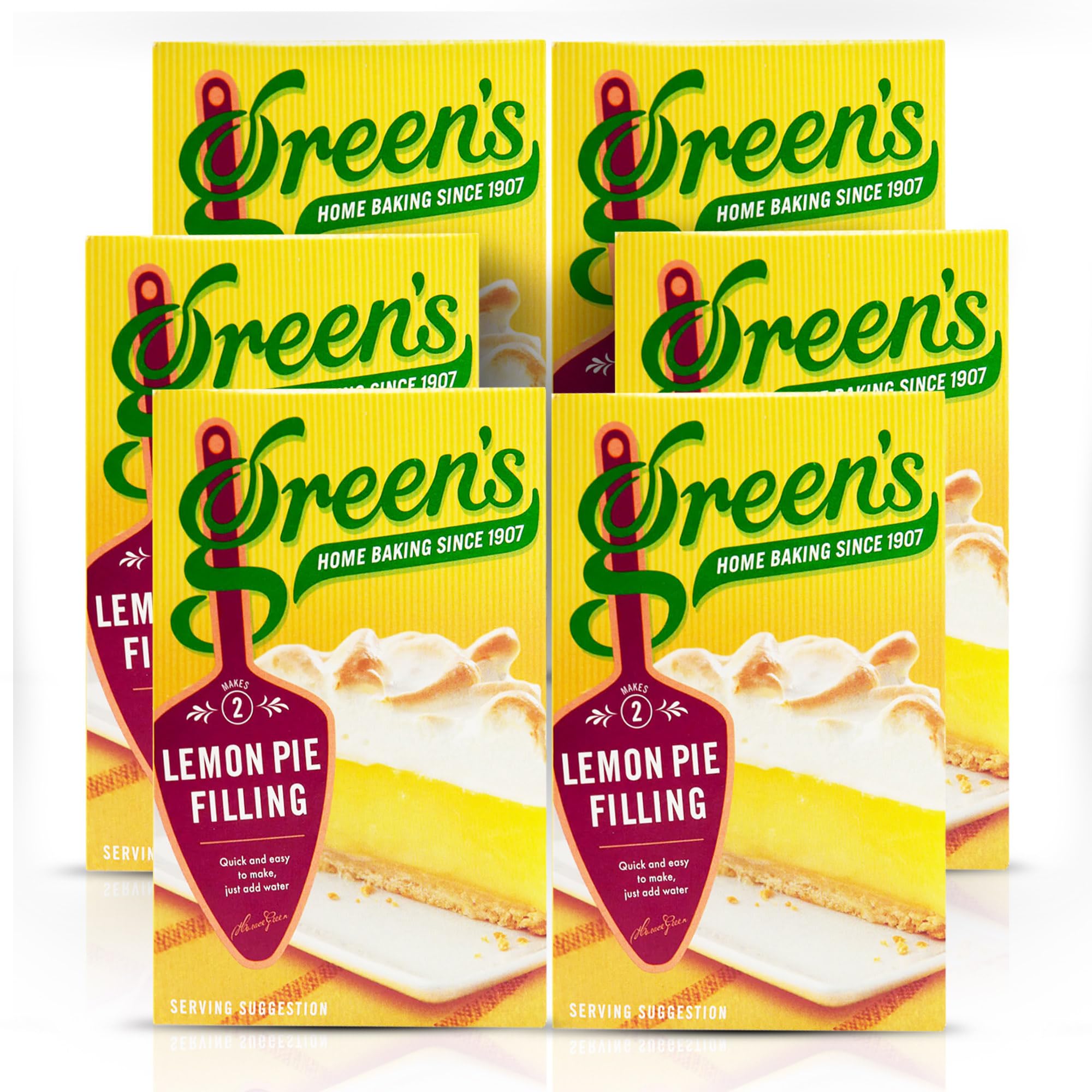 Green's Lemon Pie Filling - Twin Pack - Pack of 6 (140g)