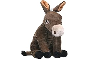 Wild Republic Stuffed Donkey: Cuddlekins 12" Plush