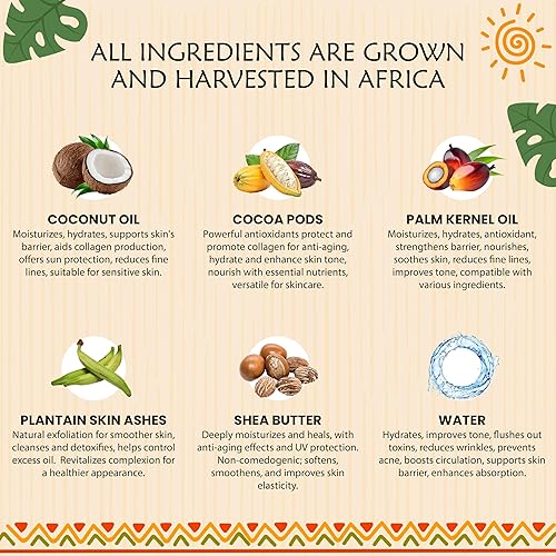 Miniatura 6 de Jabón negro africano líquido 100 puro natural de Ghana Tratamiento del acné ayuda contra el eczema y la psoriasis piel seca cicatrices y manchas