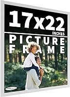 Vista 20 de Poster Palooza Marco de fotos de madera de pino macizo blanco de 18 x 8 Acrílico UV, respaldo de tablero de espuma y accesorios para colgar