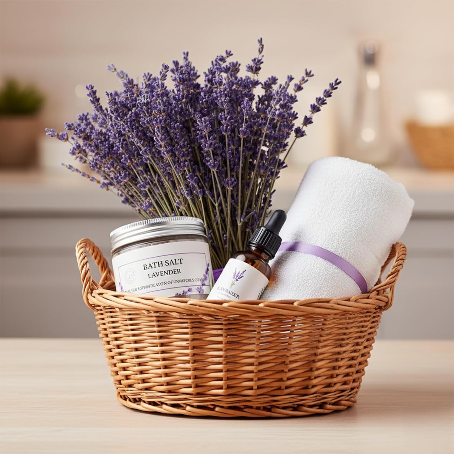 Himalayan Bath Salt with Lavender Petals, Essential Oil & Epsom Salt– 170g Gift Pack – Relaxing Aromatherapy Soak, Detox & Wellness Spa Salt - Image 7