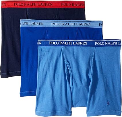 POLO RALPH LAUREN Men's Classic Fit w/Wicking 3-Pack Boxer Briefs