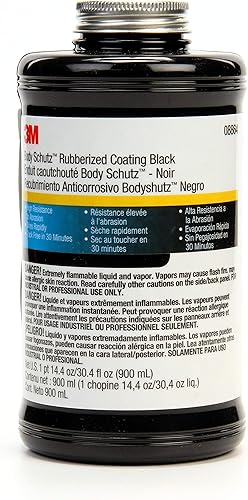 3M 08864 Body Schutz revestimiento ahulado, 30.4 onzas líquidas, color negro