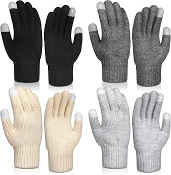 Berlune Alpaca Wool Gloves Thermal Winter Warm Touch Screen Knitted Gloves Working Running Biking Driving for Men and Women