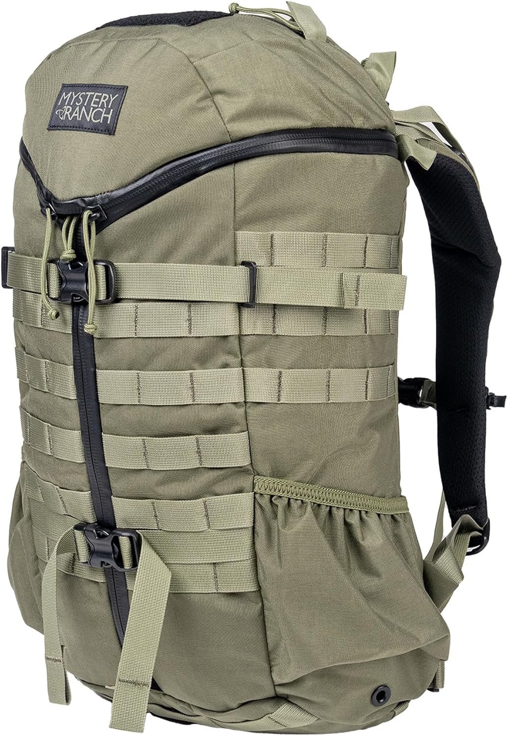Mystery Ranch 2 Day Backpack – Modern Utility Bag w/Exterior Webbing, Removable Waist Belt & Laptop Sleeve – Ponderosa, S/M