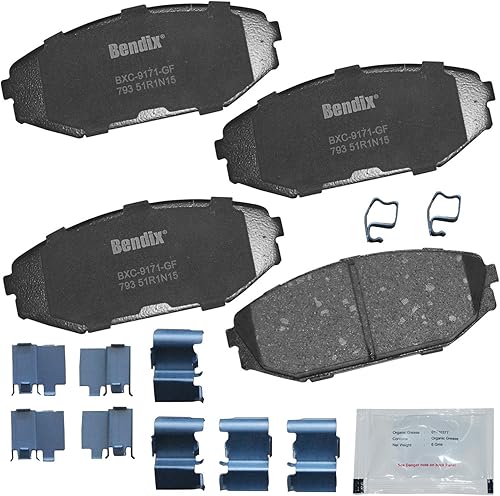 Vista 349 de Bendix Priority1 CFC1035 Pastillas de freno delanteras de cerámica para modelos seleccionados Chevrolet Aveo, Aveo5, Optra, Spark, Spark EV, Pontiac