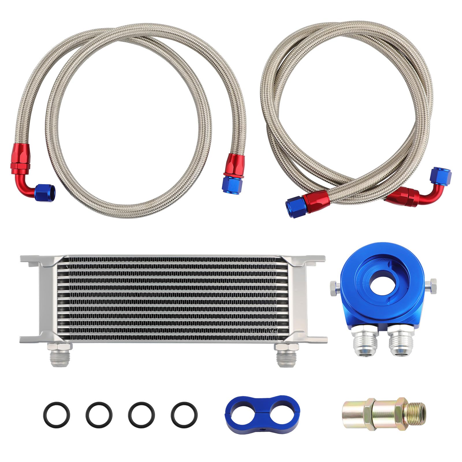 maXpeedingrods Universel 13 Rangée AN-10 Moteur Radiateur Huile moteur | Cooler Kit refroidissement huile moteu