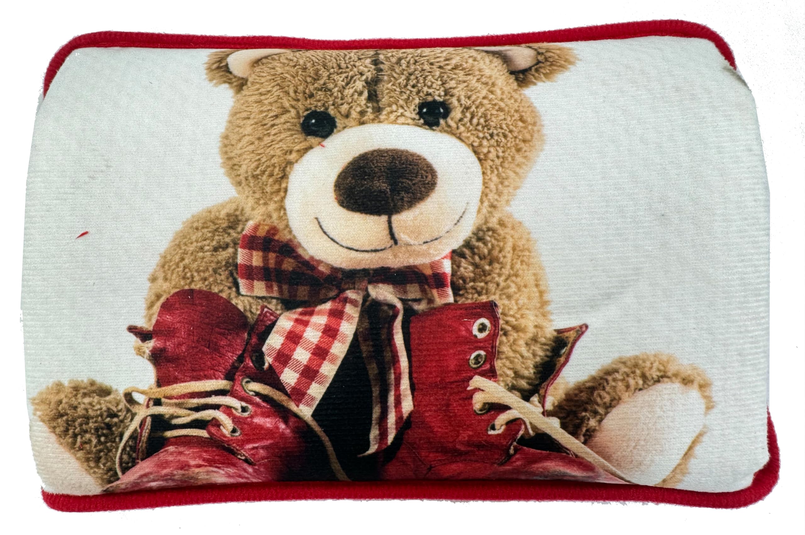 Borsa Acqua Calda Elettrica 500W con Morbida Fodera in Peluche, Temperatura Massima 75°C, Ideale come Scaldamani e Scaldapiedi, per Alleviare Dolori Muscolari, Dorsali e Mestruali (ORSO1)