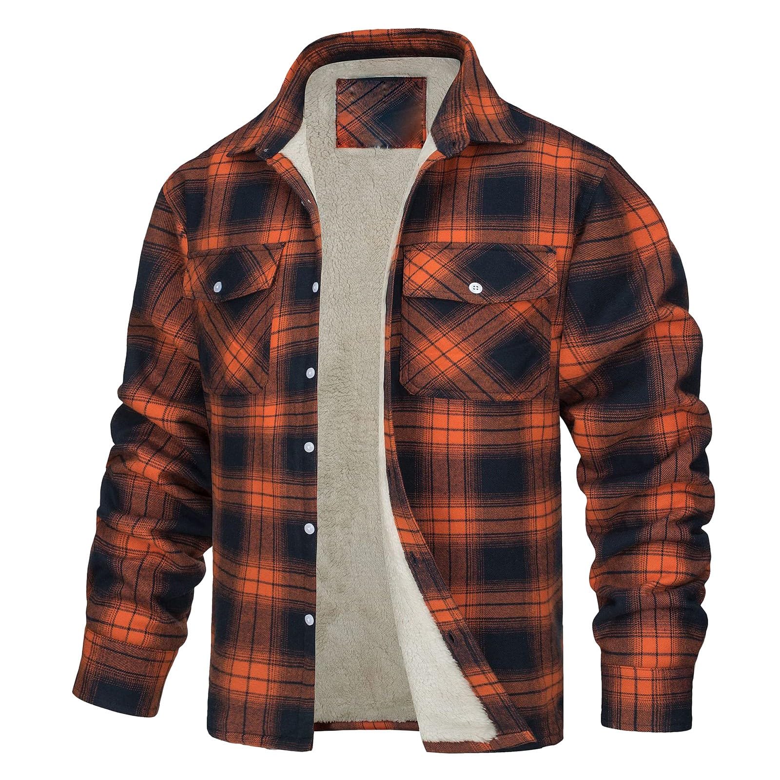 Hemd Herren Langarm Kariert Männer Hemdjacke Freizeit Sommerhemd Trachtenhemd Shirt Button Down Karohemd Hemden Regular Fit Freizeithemd Sommer Casual