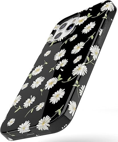 Miniatura 6 de Funda Casely para iPhone 11 Pro Max Daisy Daydream Floral Negro Diseño Clásico Ultradelgado