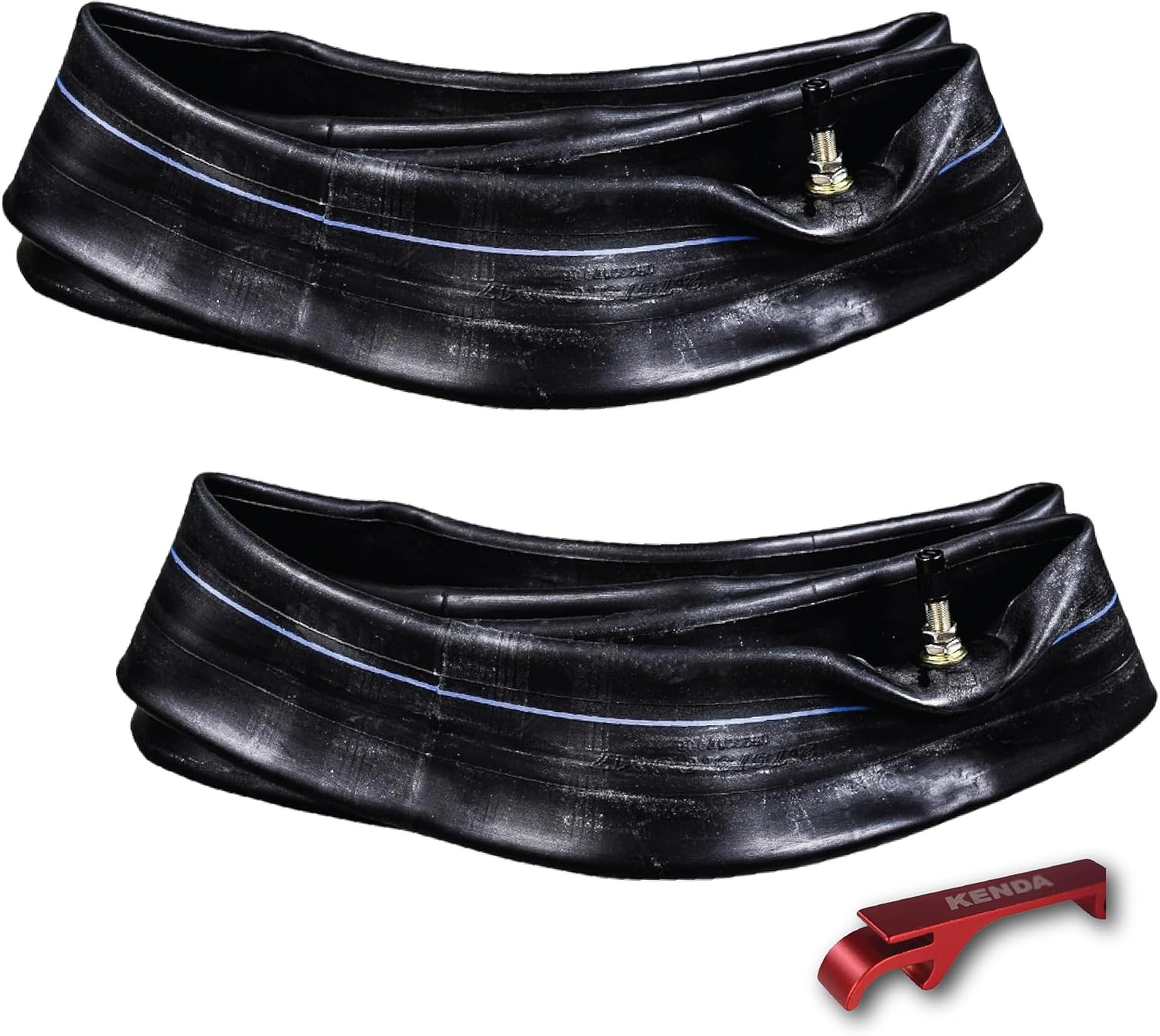 Kenda Heavy Duty Off-Road Inner Tube 270/300-17 - Butyl Rubber Construction with TR-4 Valve Stem for Reliable Air Retention, Puncture Resistance & Durability; for Motocross, & Enduro with Keychain