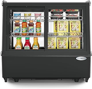 KoolMore 28 in. Self-Service Countertop Bakery Display Refrigerator in Black (CDC-125-BK)