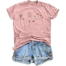 Cat Shirts for Women Cat Mom T-Shirt Flower Graphic Tees Animal Lover Gifts Casual Short Sleeve Tops
