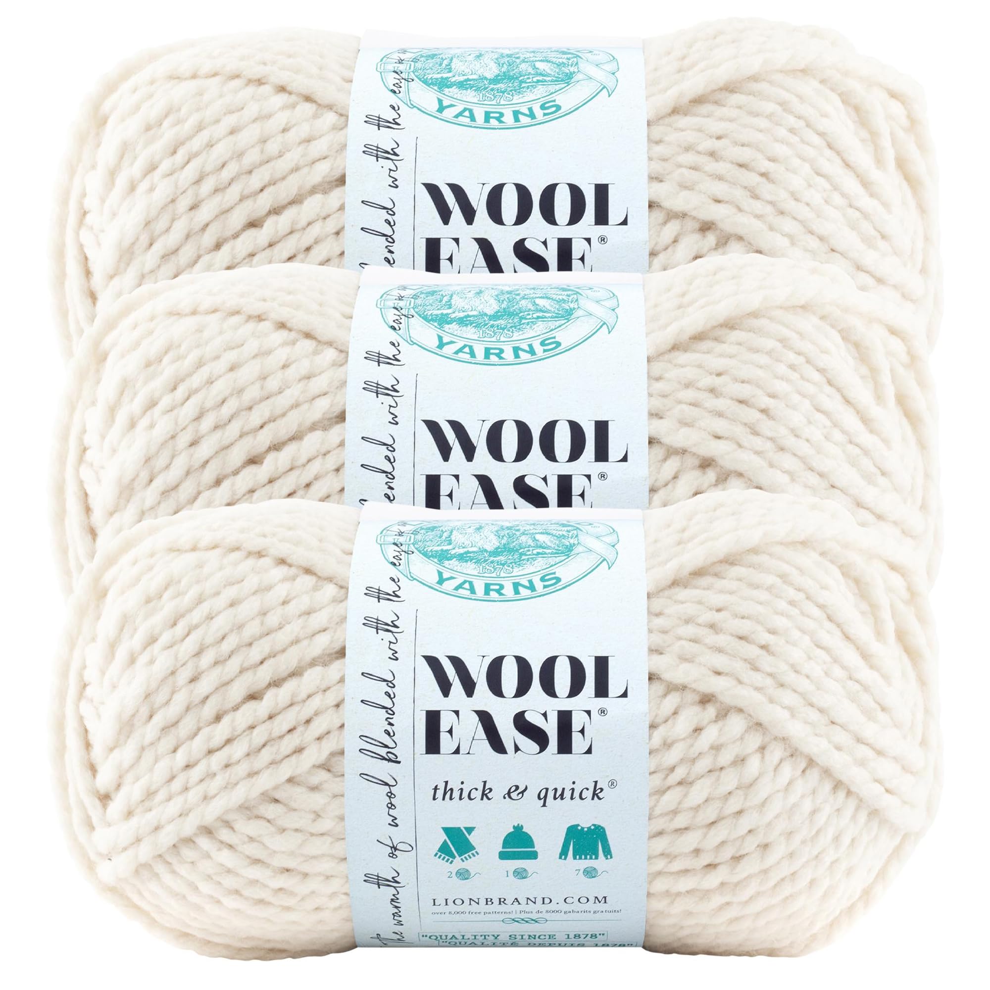 Lion Brand Yarn Wool-Ease Thick & Quick