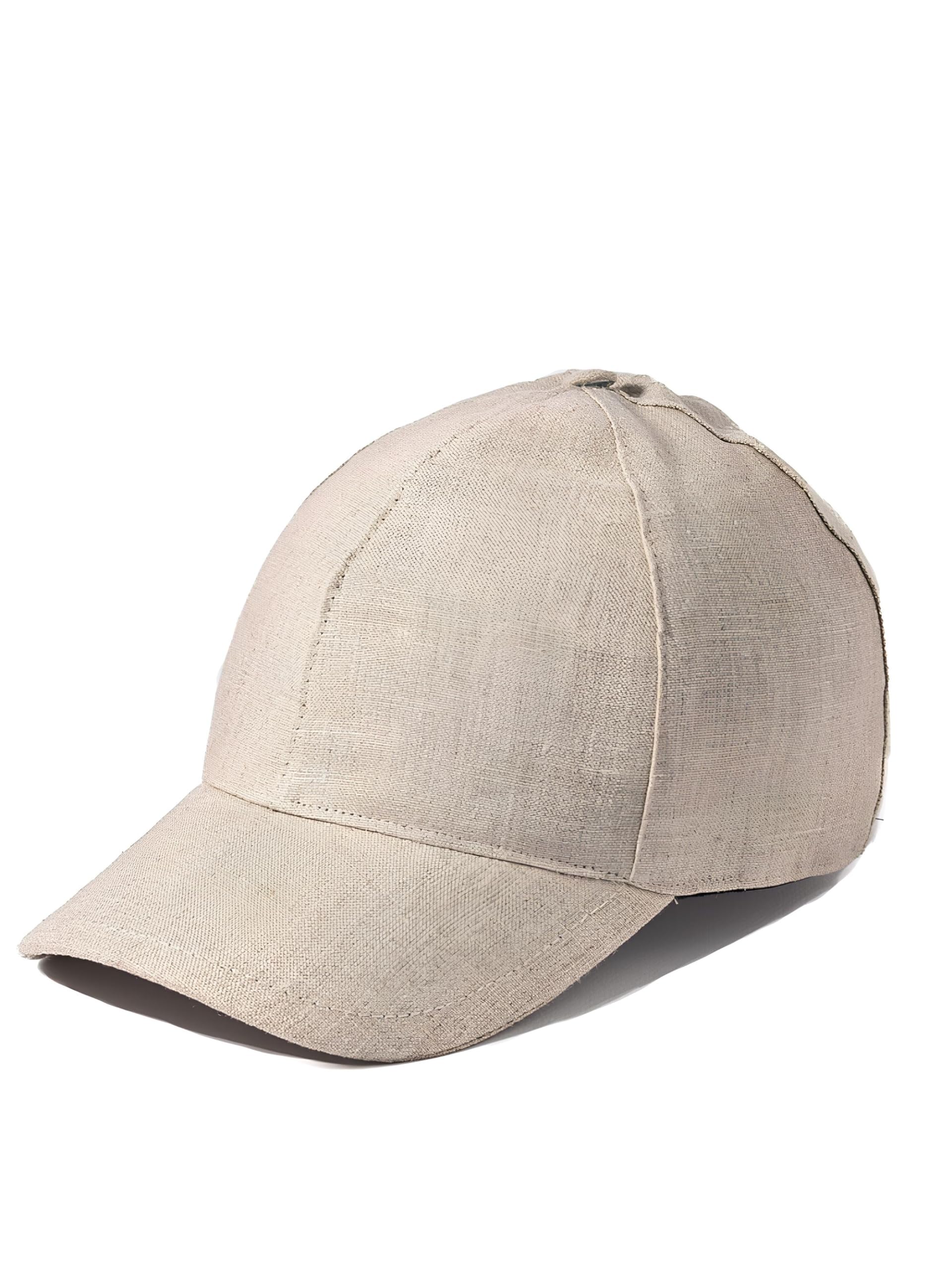 Cappellino Baseball Uomo Estivo 100% Lino Made in Italy - Taglie 55-62, Visiera, Fodera Cotone Traspirante, Anti-UV