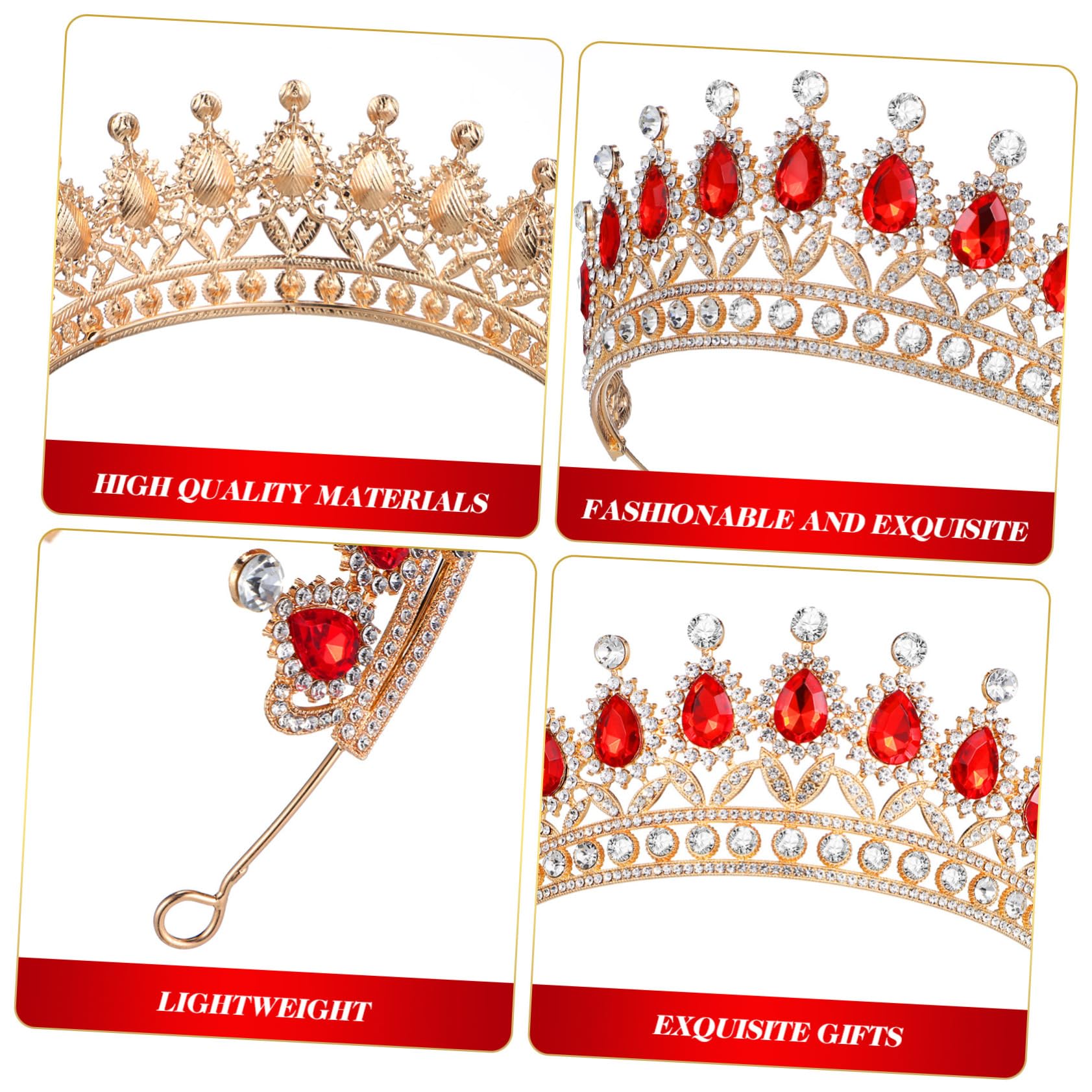 Healeved 2piezas De Raso Diamantes De Imitación Para Bodas y Fiestas Diadema Elegante Diseño De Para Novias y Niñas Accesorio De Joyería Para Celebraciones Especiales