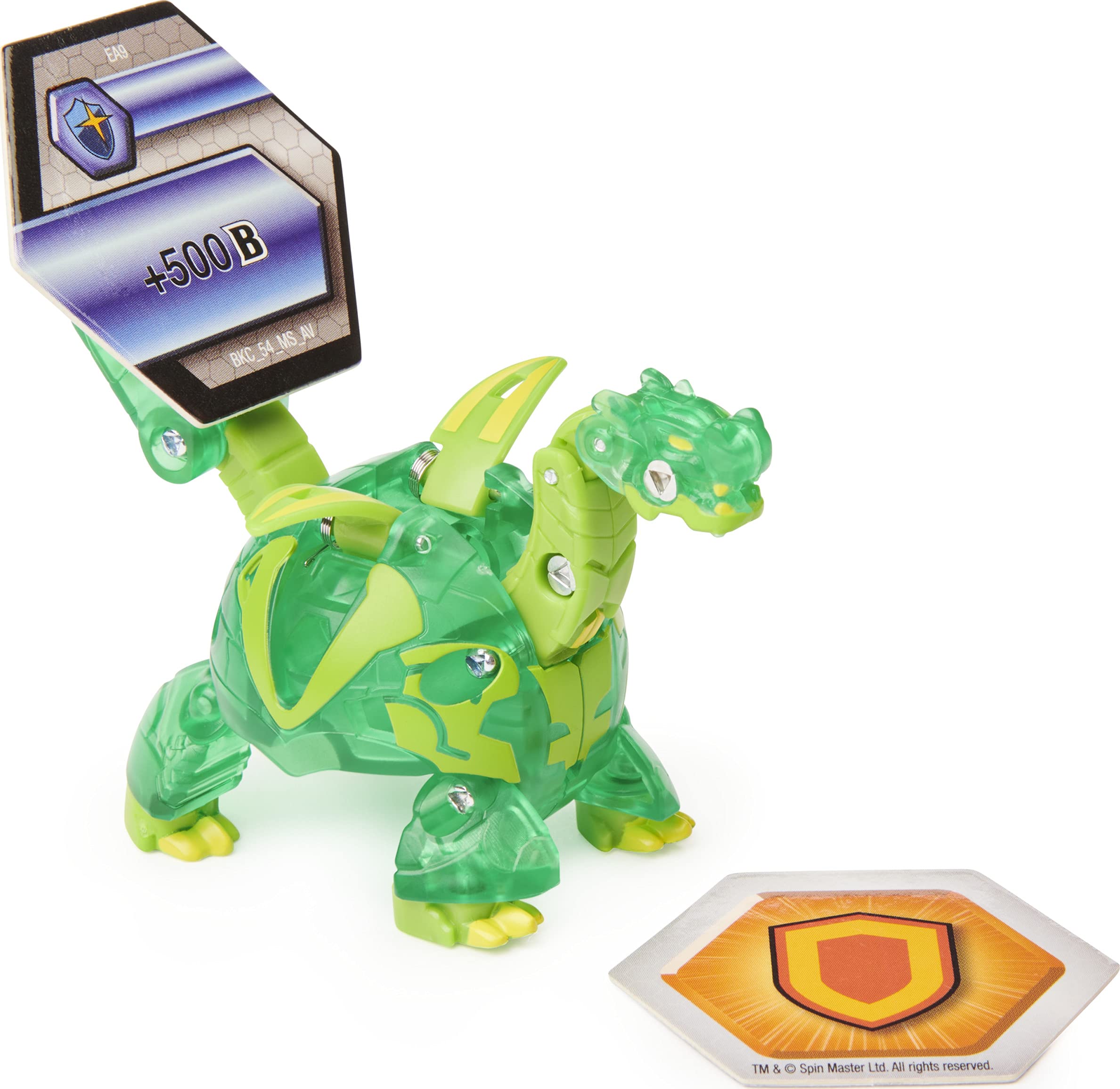 Bakugan Ultra Diamond Ramparian - Figura Coleccionable De 3 Pulgadas Con Tarjetas Y BakuCores Metálicos
