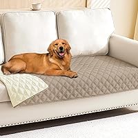 Vista 180 de Smiry Funda Impermeable para Cama de Perro Manta para Mascotas, Manta Suave y Lavable para Perros para Muebles Cama Sofá Sillón Reversible, a