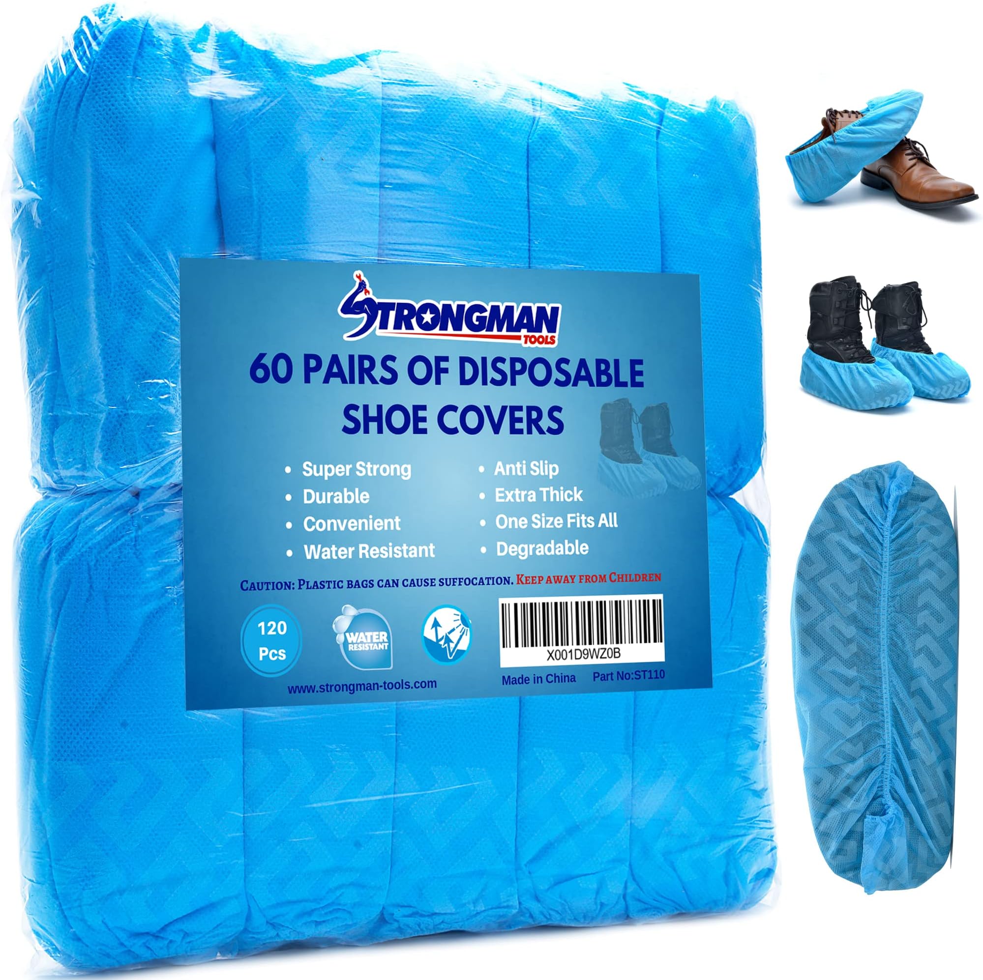 Strongman Tools Premium Shoe Covers 120 Pieces / 60 Pairs