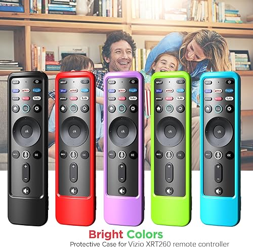 Vista 7 de Funda para VIZIO XRT260 Smart TV Control remoto Funda de silicona con cordón que brilla en la oscuridad azul Azul-cielo,Verde,No brillo negro,Rojo