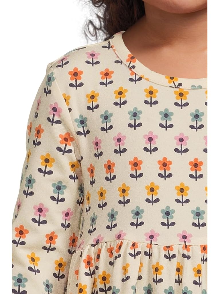 White Hanna Andersson Long Sleeve Playtime Dress in HannaSoft™ (Infant/Toddler)