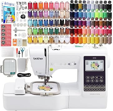 Brother SE700 Embroidery & Sewing Machine with 90 Spools, Artspira Software & Accessories