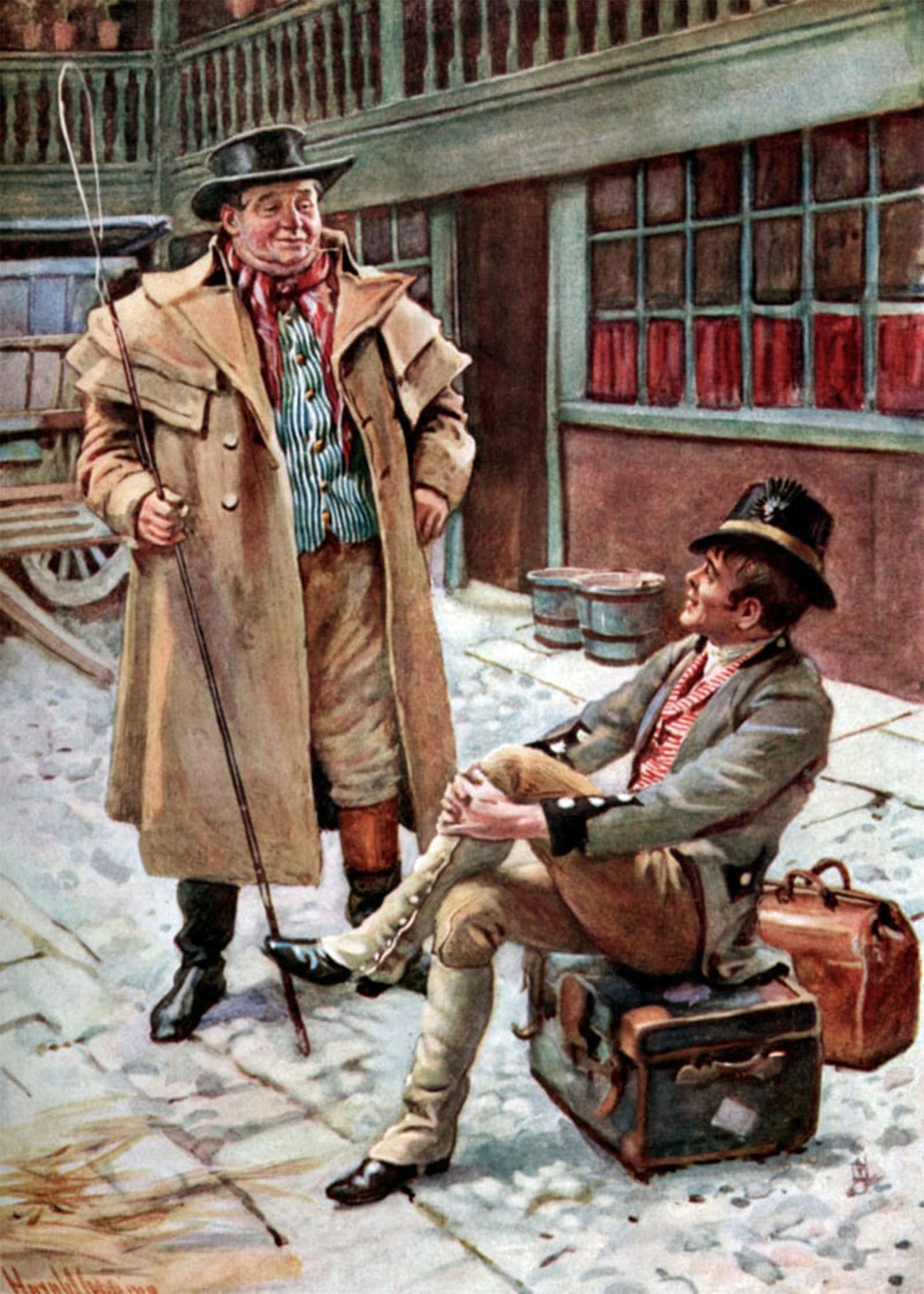 ARTXLXXBN Famous Painting Art Wall Decor Abstract Art Picture Charles Dickens S the Pickwick Papers by Harold Copping Animal Pictures for Home Decor 60x90cm