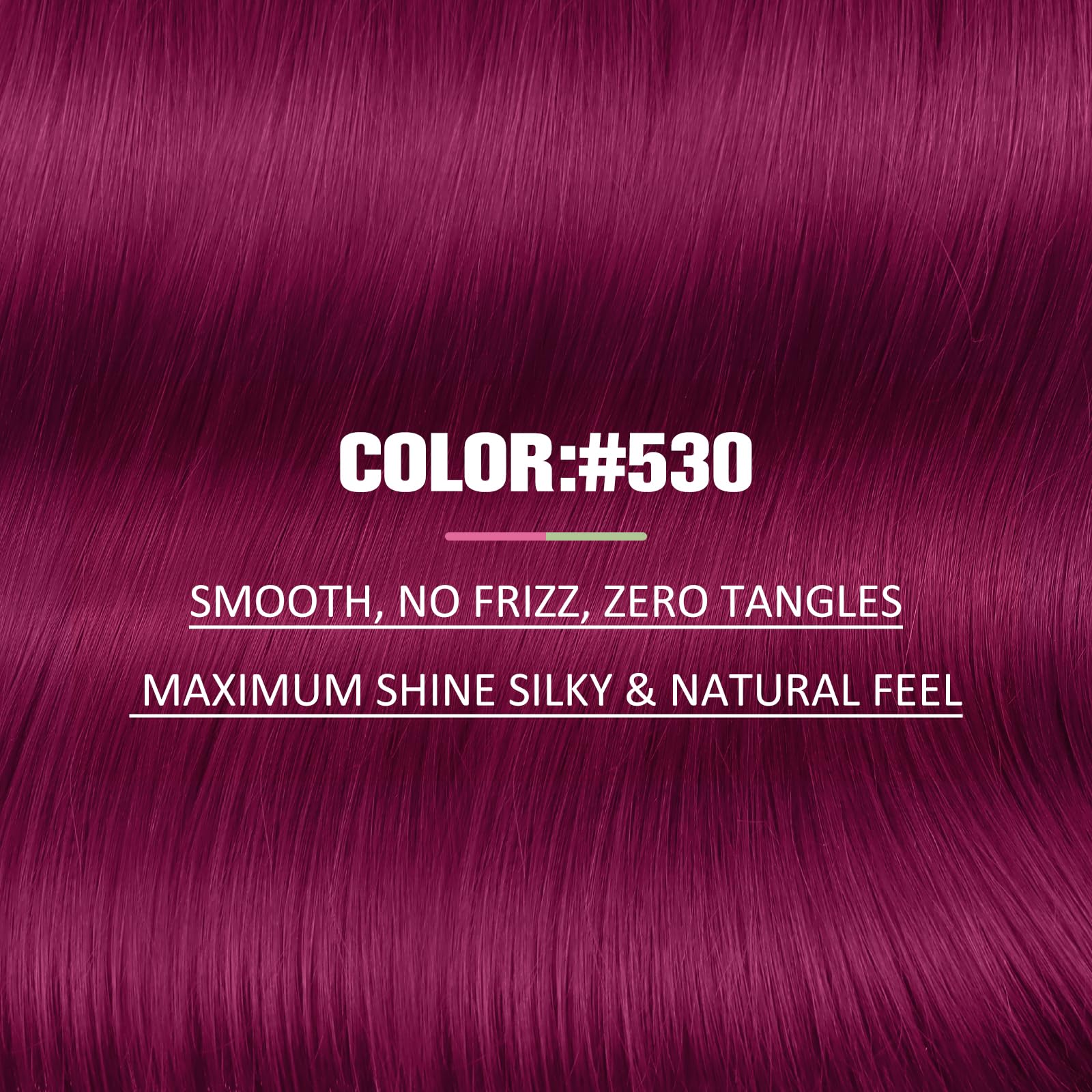 YoungSee Tape in Hair Extensions Real Human Hair Magenta Human Hair Extensions Tape in Color Tape Extensions Magenta for Party Highlights Hair 20In 10pcs 25g - Image 4